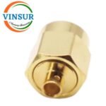 1151193C-55-- RF CONNECTOR - 50OHMS , SMA MALE , STRAIGHT , SOLDER TYPE , FOR RG405(.86) CABLE