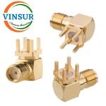 VSW-11522040 -- RF CONNECTOR - 50 OHMS , SMA FEMALE , RIGHT ANGLE , PCB-THROUGH HOLE
