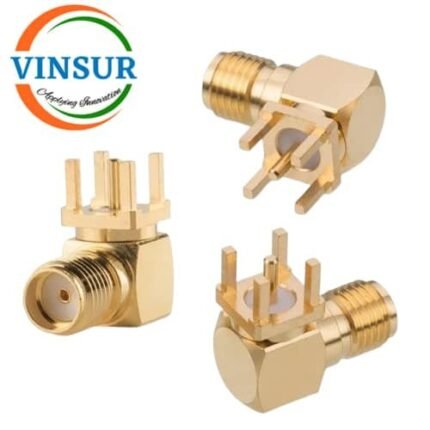 VSW-11522040 -- RF CONNECTOR - 50 OHMS , SMA FEMALE , RIGHT ANGLE , PCB-THROUGH HOLE