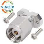 VSW-11S11340 -- RF CONNECTOR - 50OHMS , 1.85MM MALE , STRAIGHT, 2-HOLE FLANGE SCREW TYPE CONNECTOR