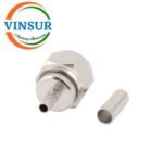 VSW-12B11015 -- RF CONNECTOR - 75 OHMS , F-TYPE MALE , STRAIGHT , CRIMP TYPE , RG58, RG142, LMR195 CABLE - Image 2