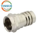 VSW-12B2121C -- RF CONNECTOR - 75-OHMS ,FTYPE FEMALE , STRAIGHT , BULKHEAD REAR MOUNT , SCRIMP TYPE , RG405 (0.086 INCH)  CABLE