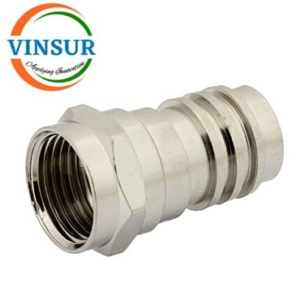 VSW-12B2121C -- RF CONNECTOR - 75-OHMS ,FTYPE FEMALE , STRAIGHT , BULKHEAD REAR MOUNT , SCRIMP TYPE , RG405 (0.086 INCH)  CABLE