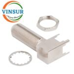 VSW-12B22240 -- RF CONNECTOR - 75 OHMS, F-TYPE FEMALE RIGHT ANGLE BULK HEAD REAR MOUNT PCB-THROUGH HOLE - Image 2