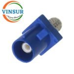 VSW-FAKRA-MS-58C -- RF CONNECTOR - 50 OHMS FAKRA SMB MALE STRAIGHT CRIMP TYPE FOR RG 58 CABLE(Blue) - Image 3