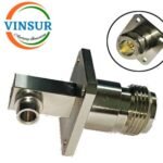 VSW250012-CN -- RF CONNECTOR - 50OHMS , N FEMALE , RIGHT ANGLE ,4-HOLE FLANGE MOUNT , SOLDER TYPE , RG402 CABLE
