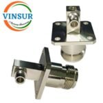 VSW250012-CN -- RF CONNECTOR - 50OHMS , N FEMALE , RIGHT ANGLE ,4-HOLE FLANGE MOUNT , SOLDER TYPE , RG402 CABLE - Image 3