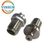 VSW250033-CN -- RF CONNECTOR - 50 OHMS N FEMALE STRAIGHT BULKHEAD CLAMP TYPE  FOR RG405 CABLE