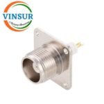 VSW260005-CN -- RF CONNECTOR - 50 OHMS HN FEMALE STRAIGHT 4HOLE FLANGE SOLDER TYPE 10MM TEFLON PCB MOUNT - Image 4