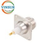 VSW260005-CN -- RF CONNECTOR - 50 OHMS HN FEMALE STRAIGHT 4HOLE FLANGE SOLDER TYPE 10MM TEFLON PCB MOUNT - Image 2