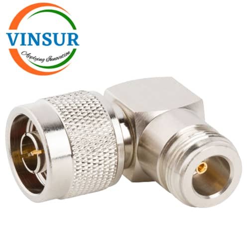41110122-- RF ADAPTER - 50 OHMS, N-TYPE MALE TO N-TYPE FEMALE RIGHT ANGLE ADAPTER 41110122-- RF ADAPTER - 50 OHMS N-TYPE MALE TO N-TYPE FEMALE RIGHT ANGLE ADAPTERS - Image 1