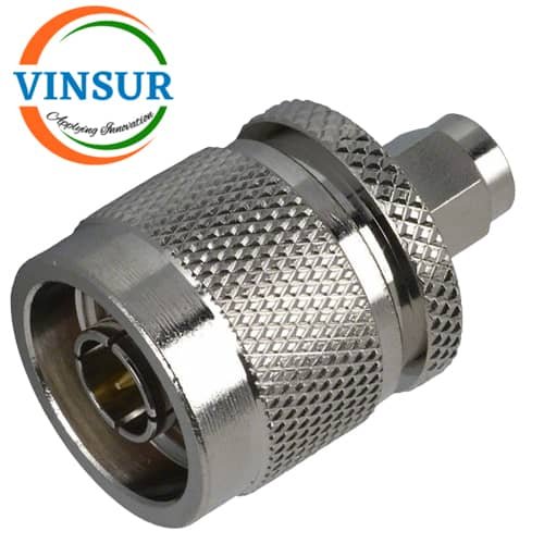 41110411-- RF ADAPTER - 50 OHMS, N-TYPE MALE TO SMA MALE STRAIGHT ADAPTER 41110411-- RF ADAPTER - 50 OHMS N-TYPE MALE TO SMA MALE STRAIGHT ADAPTERS - Image 1