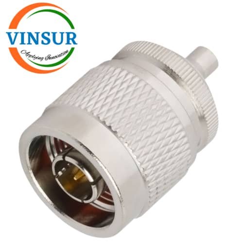 41110621 -- RF ADAPTERS - 50 OHMS,MCX FEMALE TO N-TYPE MALE STRAIGHT ADAPTER 41110621 -- RF ADAPTERS - 50 OHMS MCX FEMALE TO N-TYPE MALE STRAIGHT ADAPTERS - Image 1