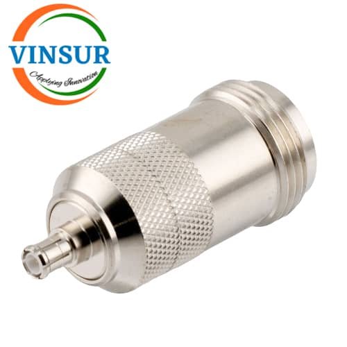 41120611-- RF ADAPTERS - 50 OHMS,MCX MALE TO N-TYPE FEMALE STRAIGHT ADAPTER 41120611-- RF ADAPTERS - 50 OHMS MCX MALE TO N-TYPE FEMALE STRAIGHT ADAPTERS - Image 1