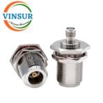 41121421-- RF ADAPTER - 50 OHMS, N-TYPE FEMALE TO SMA FEMALE STRAIGHT BULKHEAD ADAPTERS