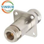 41124121 -- RF ADAPTERR - 50 OHMS N-TYPE FEMALE TO N-TYPE FEMALE STRAIGHT  4-HOLE FLANGE ADAPTERS