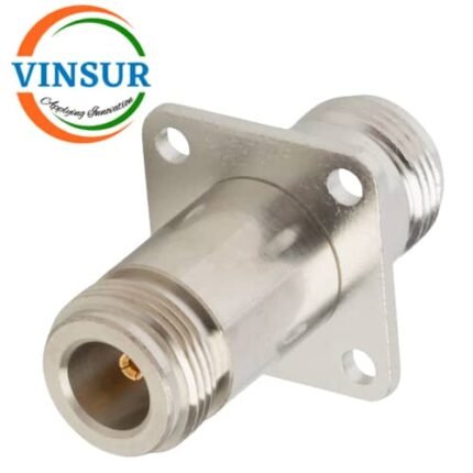 41124121 -- RF ADAPTERR - 50 OHMS N-TYPE FEMALE TO N-TYPE FEMALE STRAIGHT  4-HOLE FLANGE ADAPTERS