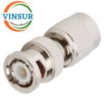 41210311 -- RF ADAPTER - 50 OHMS BNC MALE TO TNC MALE STRAIGHT ADAPTER