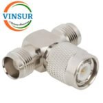41220213 -- RF ADAPTER - 50 OHMS, TNC T -ADAPTER FEMALE-MALE-FEMALE