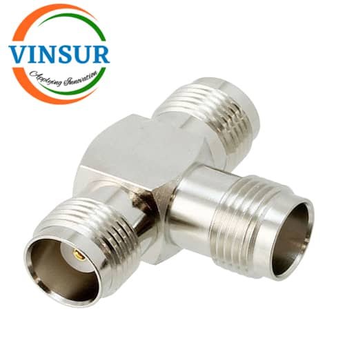41220223 -- RF ADAPTER - 50 OHMS, TNC T -ADAPTER FEMALE-FEMALE-FEMALE 41220223 -- RF ADAPTER - 50 OHMS, TNC T -ADAPTER FEMALE-FEMALE-FEMALE - Image 1
