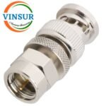 41310B11 -- RF ADAPTER - BNC MALE TO F-TYPE MALE STRAIGHT ADAPTER