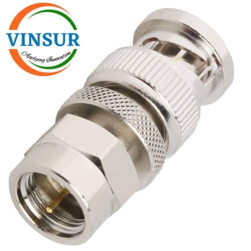 41310B11 -- RF ADAPTER - 75 OHMS, BNC MALE TO F-TYPE MALE STRAIGHT ADAPTER 41310B11 -- RF ADAPTER - BNC MALE TO F-TYPE MALE STRAIGHT ADAPTER - Image 1