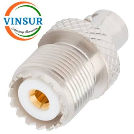 41320C21 -- RF ADAPTER - 50 OHMS BNC FEMALE TO UHF FEMALE STRAIGHT ADAPTER