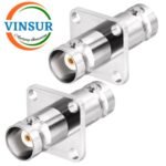 41324321 -- RF ADAPTER – 50 OHMS BNC FEMALE TO BNC FEMALE STRAIGHT 4-HOLE FLANGE ADAPTER