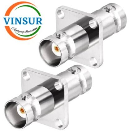 41324321 -- RF ADAPTER – 50 OHMS BNC FEMALE TO BNC FEMALE STRAIGHT 4-HOLE FLANGE ADAPTER