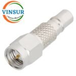 41410K21 -- RF ADAPTER - 50 OHMS QMA MALE TO SMA FEMALE STRAIGHT ADAPTERS