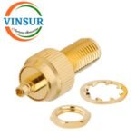 41421711 -- RF ADAPTER - 50 OHMS MMCX FEMALE TO SMA FEMALE STRAIGHT BULKHEAD ADAPTERS