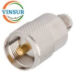 41C10J21 -- RF ADAPTER - 50 OHMS UHF MALE TO MINI UHF FEMALE STRAIGHT ADAPTER