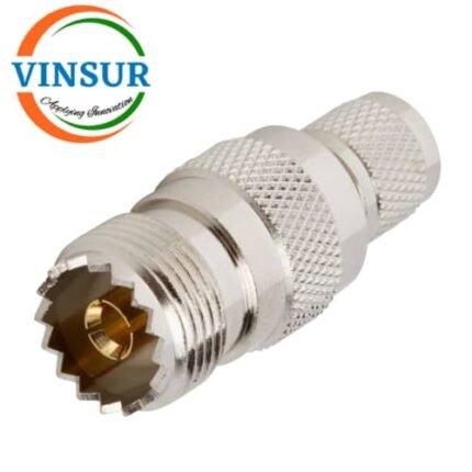 41C20J11 -- RF ADAPTER - 50 OHMS UHF FEMALE TO MINI UHF MALE STRAIGHT ADAPTER