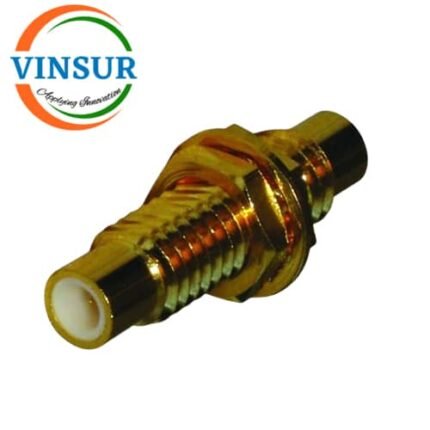 41O21O21 -- RF ADAPTER - 50 OHMS SMC FEMALE TO SMC FEMALE STRAIGHT BULKHEAD ADAPTER