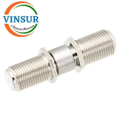 42B21B21-- RF ADAPTER ΓÇô 75 OHMS F MALE TO F FEMALE BULKHEAD STRAIGHT ADAPTER 41B21B21-- RF ADAPTER – F FEMALE TO F FEMALE BULK HEAD STRAIGHT ADAPTERS - Image 1