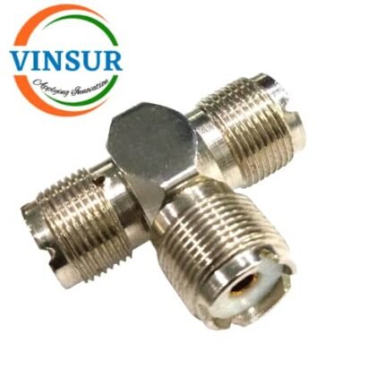 51C20C21 -- TEE ADAPTER - 50 OHMS UHF FEMALE TO UHF FEMALE STRAIGHT TEE ADAPTER