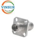 VSW-2.4-FF-ST-4H-AD-RF ADAPTER - 50 OHMS 2.4MM FEMALE STRAIGHT TO 2.4MM FEMALE STRAIGHT 4-HOLE FLANGE ADAPTER