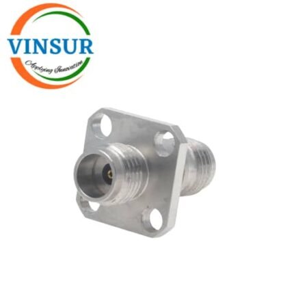 VSW-2.4-FF-ST-4H-AD-RF ADAPTER - 50 OHMS 2.4MM FEMALE STRAIGHT TO 2.4MM FEMALE STRAIGHT 4-HOLE FLANGE ADAPTER