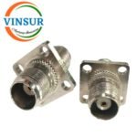 VSW-41220221 -- RF ADAPTERS - 50 OHMS , TNC FEMALE STRAIGHT TO TNC FEMALE STARIGHT 4-HOLE FLANGE ADAPTER
