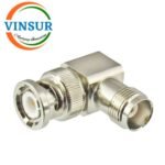 VSW-41310221-AD -- RF ADAPTER - 50 OHMS BNC MALE RIGHT ANGLE TO  TNC FEMALE STRAIGHT ADAPTER