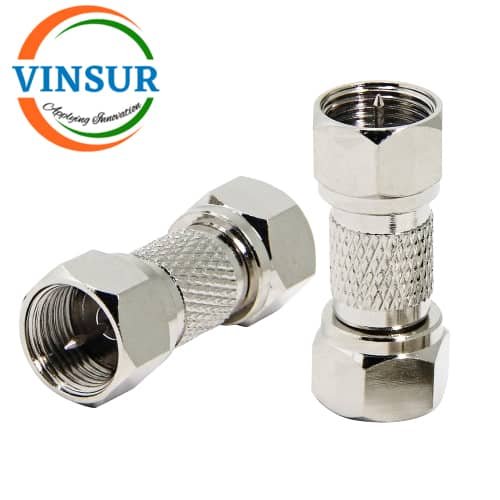 VSW-41B110B110-AD -- RF ADAPTER -- 50 OHMS,F TYPE,MALE,STRAIGHT, TO F TYPE,MALE,STRAIGHT,ADAPTER VSW-41B110B110-AD -- RF ADAPTER -- 50 OHMS FTYPE MALE STRAIGHT TO F TYPE MALE STRAIGHT ADAPTERS - Image 1