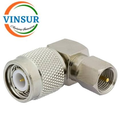 VSW-41L1102120-AD --  RF ADAPTER - 50 OHMS FME MALE STRAIGHT TO TNC MALE RIGHT ANGLE ADAPTER