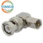 VSW-41L1103120-AD --  RF ADAPTER - 50 OHMS FME MALE STRAIGHT TO BNC MALE RIGHT ANGLE ADAPTERS