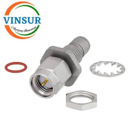 VSW-BMA-MS-SMA-MS-BH-AD -- RF ADAPTER - 50 OHMS BMA MALE STRAIGHT TO SMA MALE STRAIGHT BULK HEAD ADAPTER