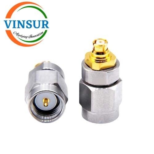 VSW260001-AD--RFADAPTER-50OHMSSMPFEMALESTRAIGHTTOSMAMALESTRAIGHTADAPTER VSW260001-AD -- RF ADAPTER - 50 OHMS SMP FEMALE STRAIGHT TO SMA MALE STRAIGHT ADAPTER - Image 1