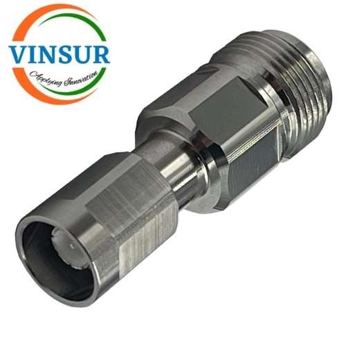 VSW260020-AD--RFADAPTER-50OHMSNFEMALETONEX10MALESTRAIGHTADAPTER VSW260020-AD -- RF ADAPTER - 50 OHMS N FEMALE TO NEX10 MALE STRAIGHT ADAPTER - Image 1