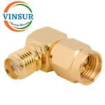 VSW260014-AD -- RF ADAPTER - 50 OHMS, SMA MALE TO SMA FEMALE RIGHT ANGLE ADAPTER