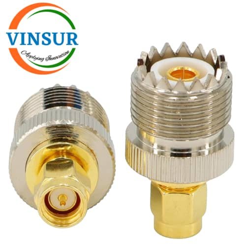 41410C21 -- RF ADAPTER - 50 OHMS, SMA MALE TO UHF FEMALE STRAIGHT ADAPTER 41410C21 -- RF ADAPTER - 50 OHMS, SMA MALE TO UHF FEMALE STRAIGHT ADAPTER - Image 1