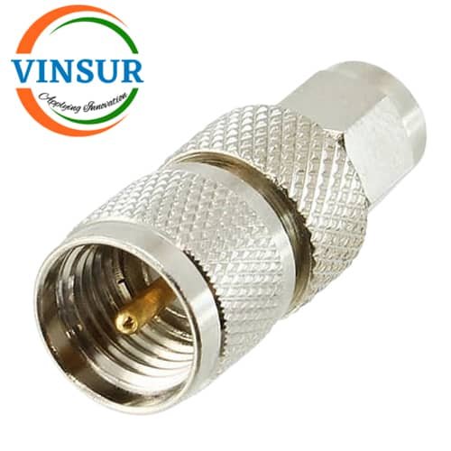 41410J11 -- RF ADAPTER - 50 OHMS, SMA MALE TO MINI UHF MALE STRAIGHT ADAPTER 41410J11 -- RF ADAPTER - 50 OHMS, SMA MALE TO MINI UHF MALE STRAIGHT ADAPTER - Image 1