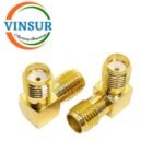41420422 -- RF ADAPTER - 50 OHMS SMA FEMALE RIGHT ANGLE TO SMA FEMALE RIGHT ANGLE ADAPTER